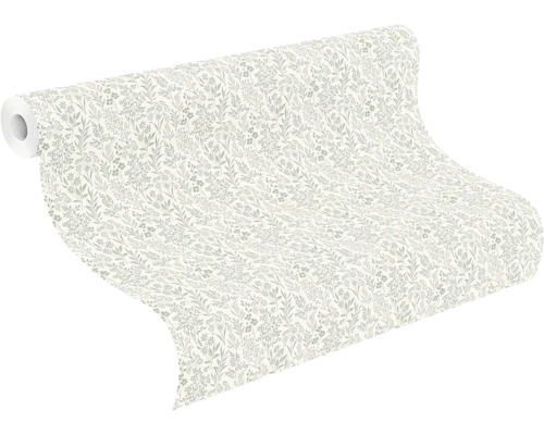 Tapetrulle med blommönster