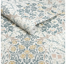 Tapetrulle med blommönster