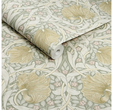 Tapetrulle med blommönster