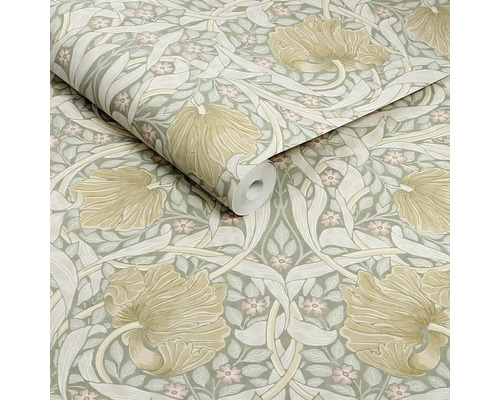 Tapetrulle med blommönster