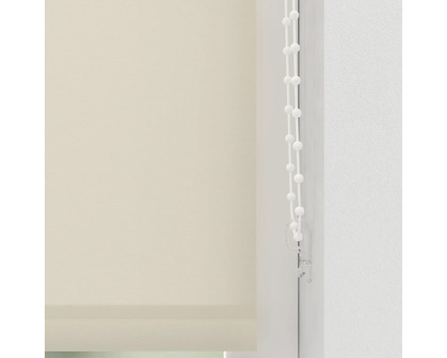 Beige rullgardiner med kedjedrift