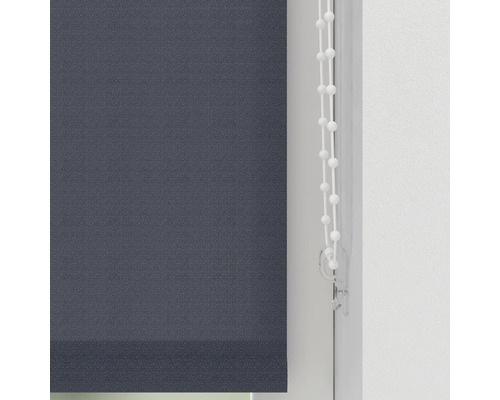 Grå sidodragrullgardin med kedjemekanism