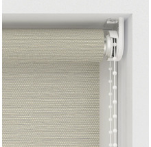 Detaljbild av en rullgardin med kedjedrag för fönsterdekoration