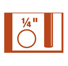 Symbol för ett kvartstumsborr