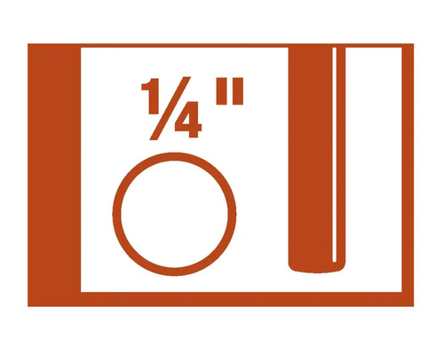 Symbol för ett kvartstumsborr