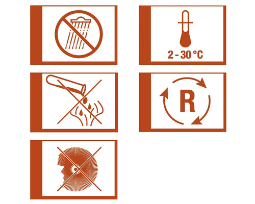 "Symbol: Får inte spolas ned i avloppet