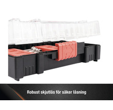 Borrsats i förvaringslåda