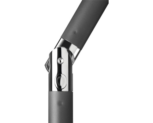 Detaljbild av en parasollfog i metall