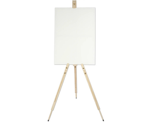 Staffli med duk för konstnärsmaterial