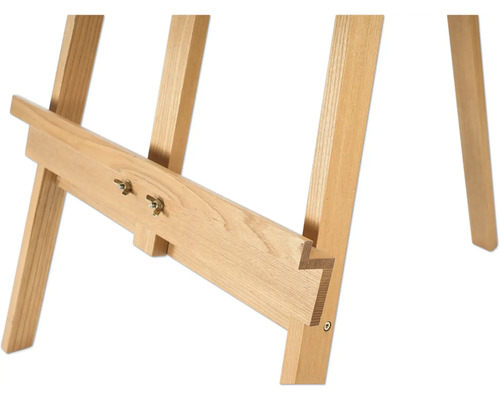 Detaljvy av ett trästaffli