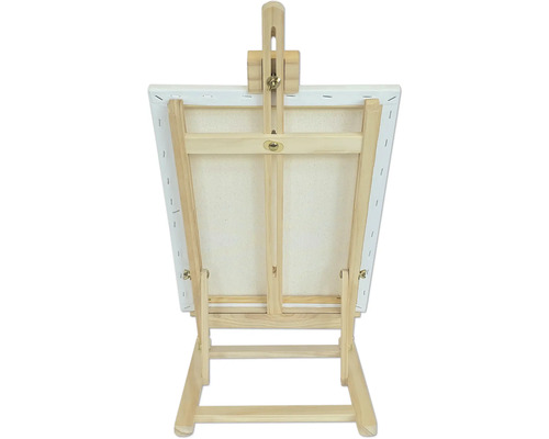 Träställ med duk bakifrån