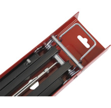 Kakelskärare i röd transportlåda