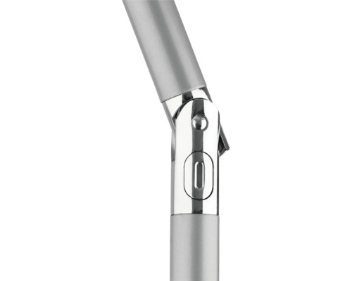 Detaljvy av justerbar metallkoppling.