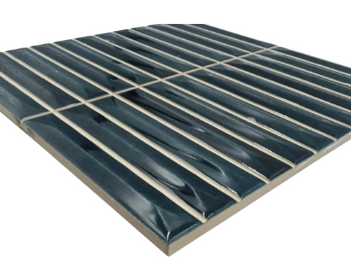 Mosaikplatta med avlånga, smala element