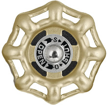 Ventilhuvud med indikator för öppet och stängt