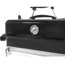 Bärbar kolgrill med temperaturvisning
