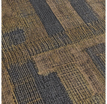 Närbild av en strukturtapet med blockrandigt mönster