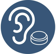 Symbol för hörselskydd