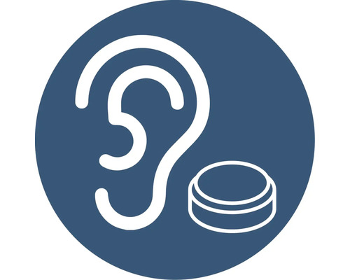 Symbol för hörselskydd