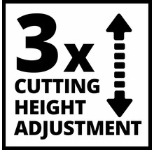 3x klipphöjdsjustering