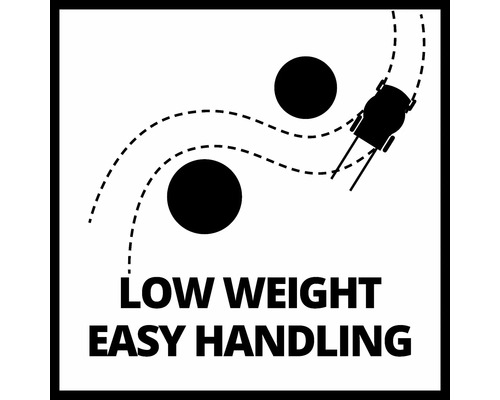 Symbol för låg vikt och enkel hantering