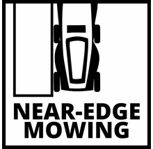 Symbol för kantnära gräsklippning