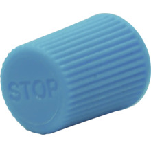 Ventilpropp med texten Stopp