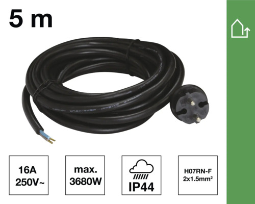 Förlängningskabel fem meter