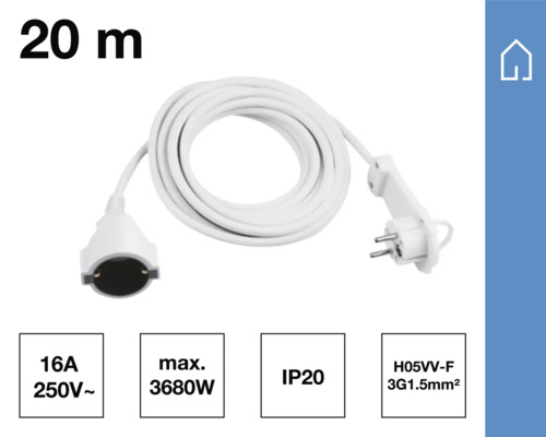 Förlängningssladd 20 meter