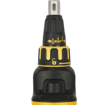 Detaljerad bild av en skruvmejsel med låsmekanism