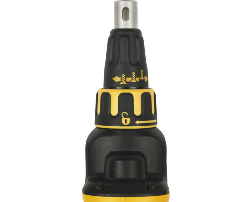 Detaljerad bild av en skruvmejsel med låsmekanism