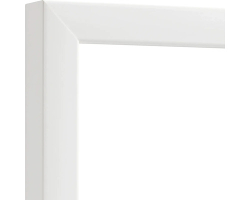 Närbild av en vit fotoramsprofil