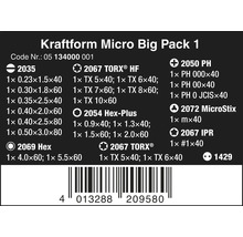 Kraftform Micro Big Pack 1 skruvmejselsats