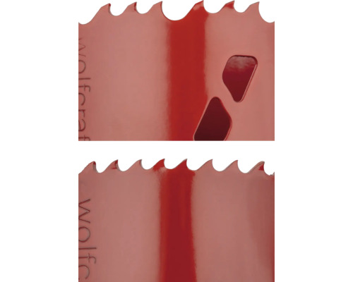 Detaljvy av Wolfcraft hålsågblad