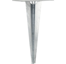 Enkel stolpsko av metall för ingjutning