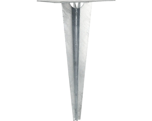 Enkel stolpsko av metall för ingjutning