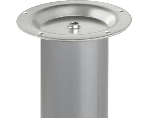 Möbelben i metall med monteringsplatta