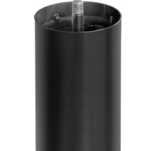 Möbelben i metall med gänga