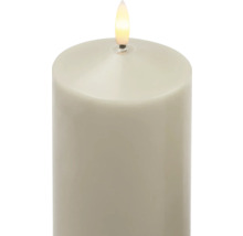 Dekorativt LED-blockljus med flamma