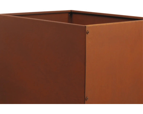 Fyrkantig blomlåda av metall