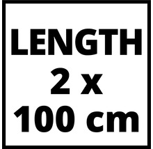 Längd 2 x 100 cm