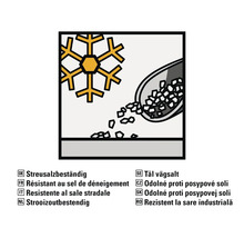 Symbol: Tål vägsalt