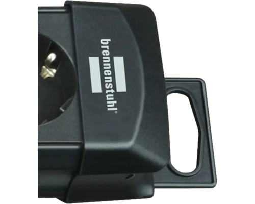 Brennstuhl logotyp på ett eluttag med utkastningsmekanism