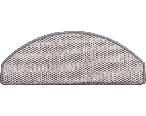 Halvrund trappstegsmatta av textil