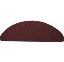 Halvrund trappsteg av textil