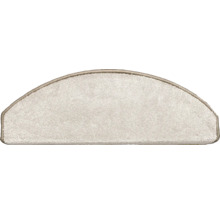 Halvrund trappstegsmatta av textil