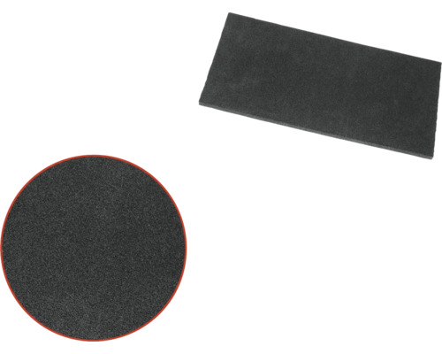 Två skumgummikuddar, rektangulära och runda