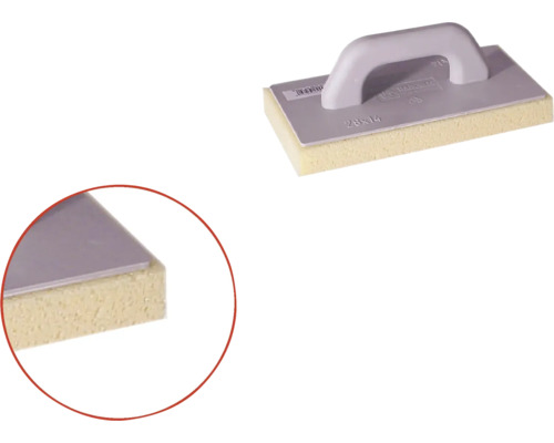 Svampbräda med handtag och måtten 28 gånger 14