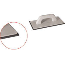 Glättare med handtag och svampbräda, 28 gånger 14 centimeter, detaljvy