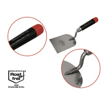 Murarslev med stålblad och plasthandtag